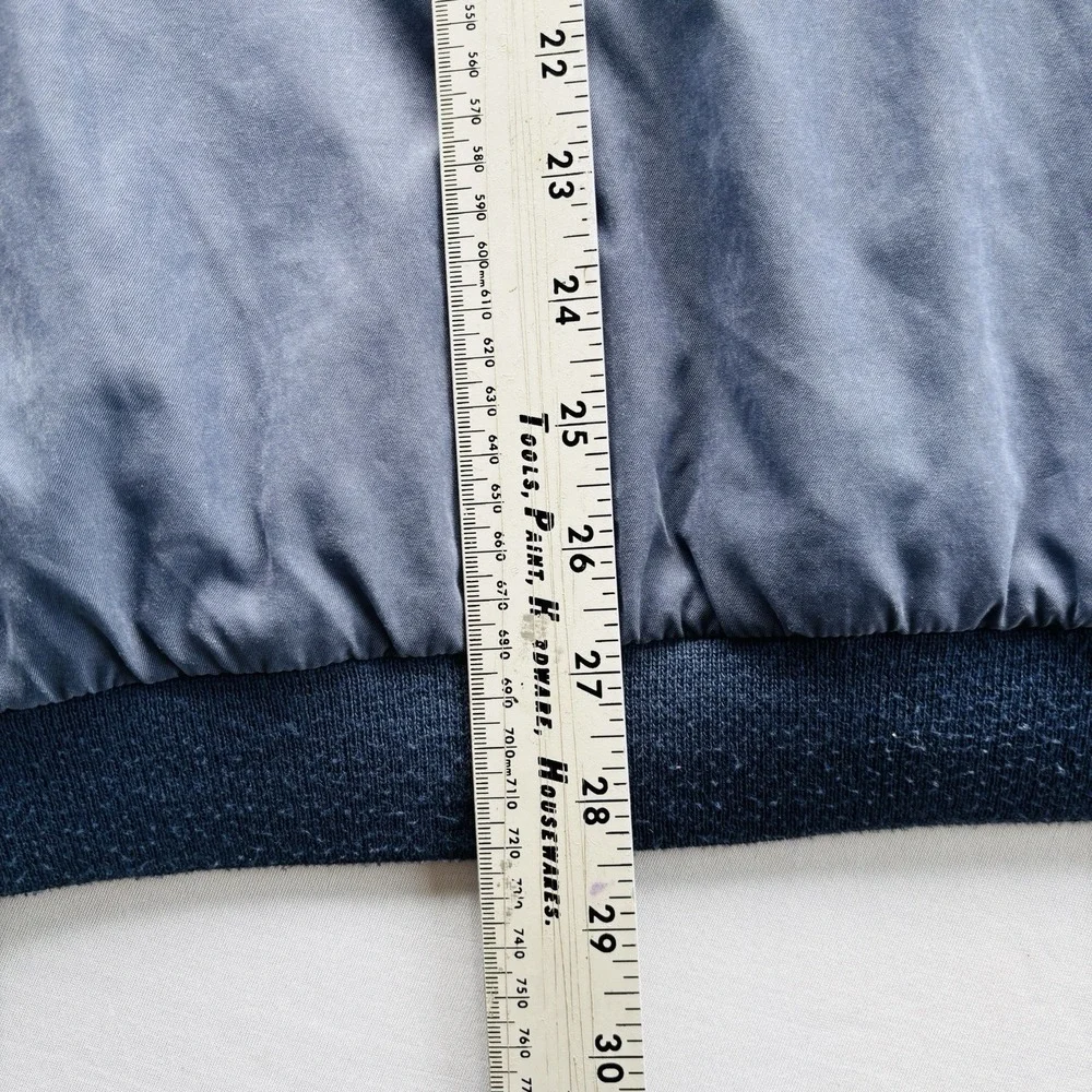 Pebble Beach Golf Vest‎ XL Navy Blue Wind Water Resistant Zip Pullover Vintage